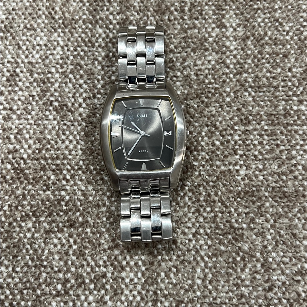 1990’s Guess Steel watch. Need battery. Last worn in the lates 90’s. Super rare.